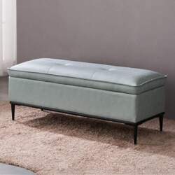 Faux Leather Bed Bench with Storage