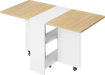 Folding Dining Table Extendable Wooden Dining