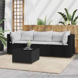 Garten-Ecksofas PE-Rattan und Gartenmöbel Ecksofas als