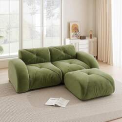 Gecheer Modular Sofa with Stool, Modern