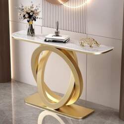 HARELA Modern Console Table with Metal