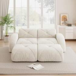 HAUSPROFI 2 Seater Sofa with Sleep