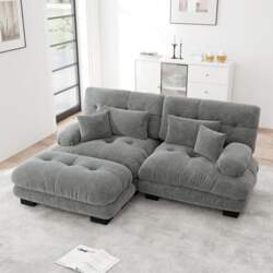 HAUSPROFI Modular Chenille Sofa, Cloud Couch