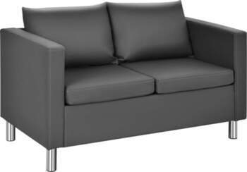 HOMASIS 2-Seater Sofa, Couch with Removable