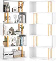HOMASIS Standing Bookcase with 5 Levels