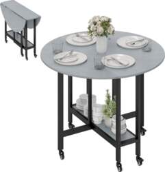 HOMCOM Folding Dining Table 2-4 Seater