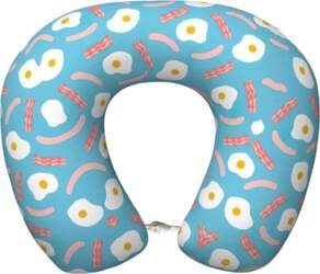 Hot Dog Egg Pattern ceļojuma spilvens