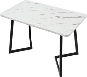 I0I&I0I Rectangular Marble Look Dining Table