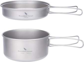 IBasingo Titanium Pot Pan Set Hanging