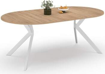 IDMarket - Extendable Round Dining Table