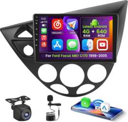 Inefala 4+64G Android 15 automašīnas radio