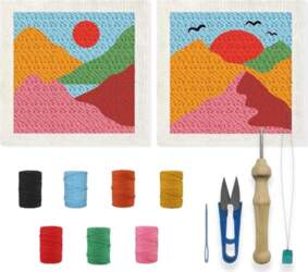 INFUNLY Pack of 2 Boho Landscape