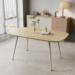 JIEXI Modern Country Dining Table Rectangular