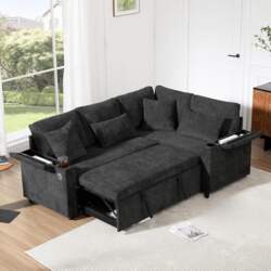L Shaped Extendable Corner Sofa Canapé