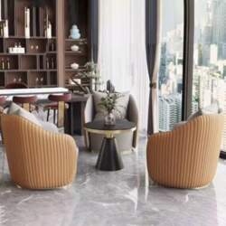 Leather Sofa Set with Coffee Table
