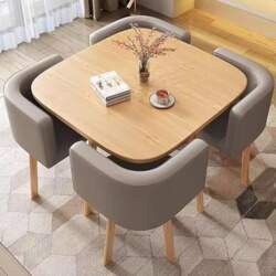 Light Grey Modern Square Dining and