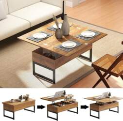 Manora Coffee Table, Height-Adjustable and Extendible
