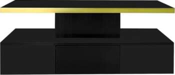 Merax High Gloss Coffee Table Side