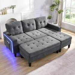 Merax Modular L Shape Sofa Set