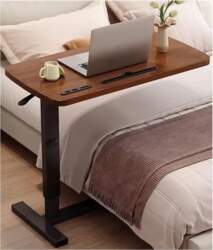 Mobile Bed Table Movable Bedside Table