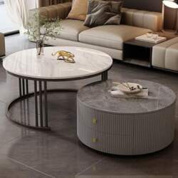 Modern Round Coffee Table Set of