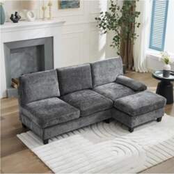 Modern Three Seater Sofa L Shaped