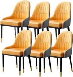 Modern Upholstered Kitchen Dining Set 6