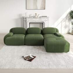 Modular Corner Sofa without Assembly, Ergonomic