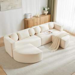 Modular Sofa with Sleep Function, Cloud