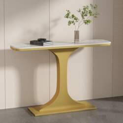 Narrow Console Table, Industrial Style Sofa