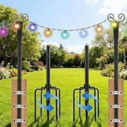 Pack of 2 String Light Pole