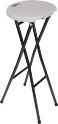 Perel Folding Bar Stool White with