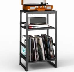 Record Player Stand, 3 Tier Side