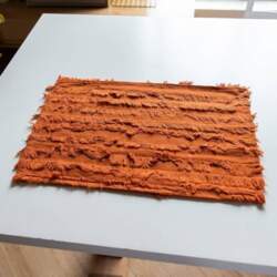 Rectangular Leather Place Mats, Set of