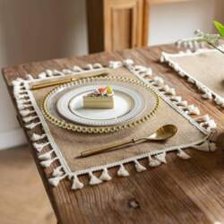 Rectangular Washable Place Mats, Set of