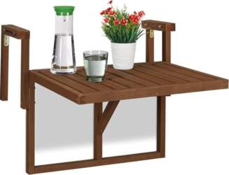 Relaxdays Folding balcony table, balcony folding