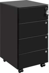 Rolling Container, Mobile Filing Cabinet with