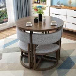 Round Dining Table Set for Office