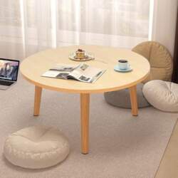 Round Dining Table, Small Retro Lounge