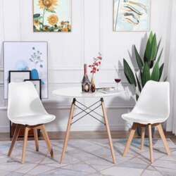 Round Dining Table with 2 Chairs