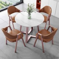 Round Dining Table with 4 Chairs
