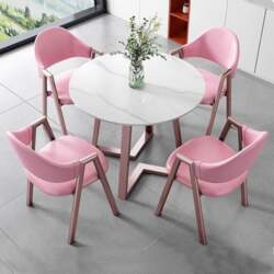 Round Dining Table with 4 Chairs