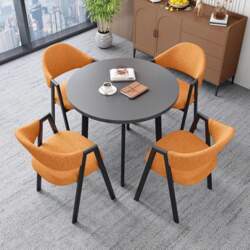Round/Square Dining Table Set with Chairs
