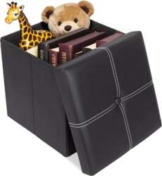 ShellKingdom Small Foldable Storage Ottoman Cube