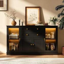 Sideboard with RGB LED Lighting, 7