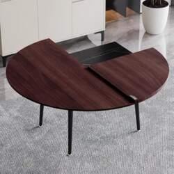 Solid Wood Round Table Extender 140cm