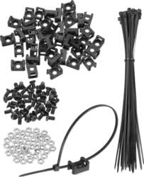 Sourcing map 40 Pack Black Cable