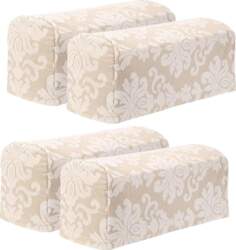 Sourcing map Stretch Armrest Covers Polyester