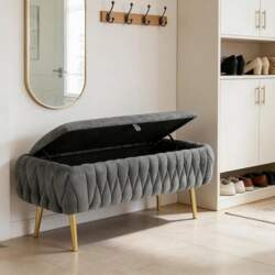 Stool with Storage Space, Pouf with