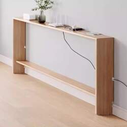 Storage behind sofa, compact shelf for